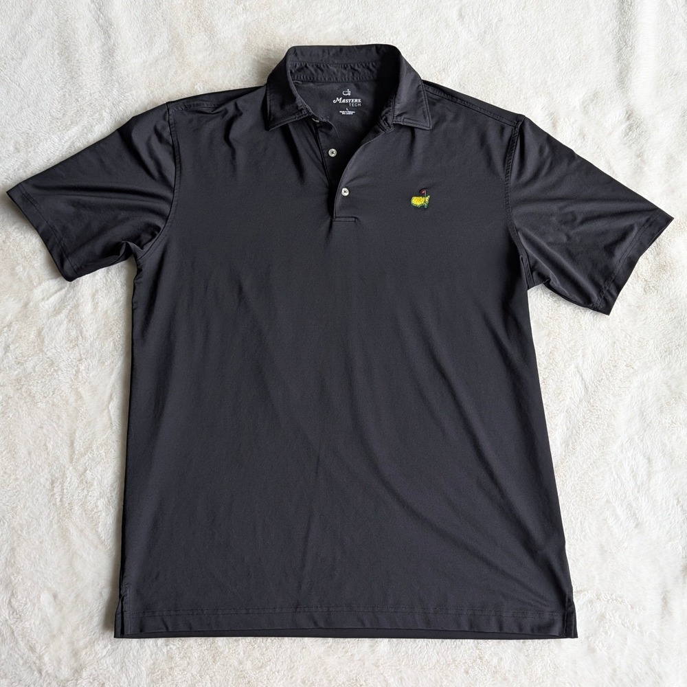 MASTER Tech Men's Large Black Golf Polo Shirt Embroidered Logo